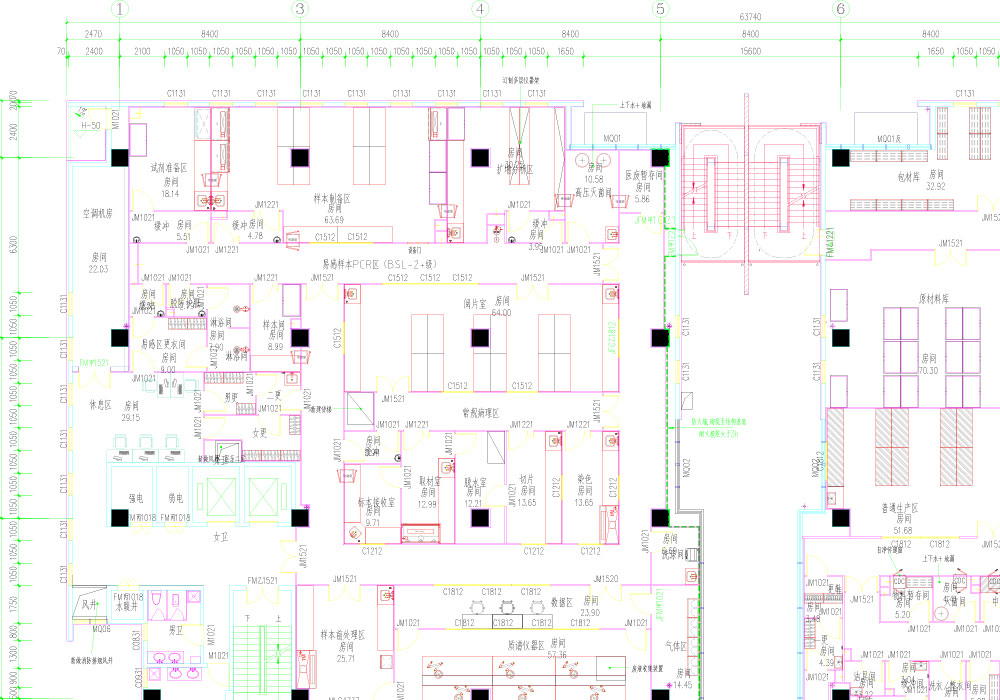 某DNA實(shí)驗(yàn)室平面圖 某DNA實(shí)驗(yàn)室平面圖